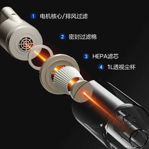 AUX home wireless suction and mopping all-in-one vacuum cleaner home handheld car-mounted large suction bed mite removal pet small multi-purpose dust removal AXS-527 wireless brush suction + wet mopping integrated upgraded version