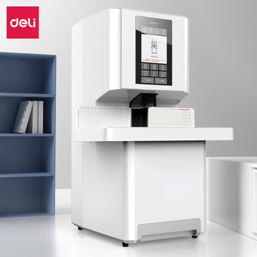 Deli -Gutschein -Bindungsmaschine für finanzielle Spezialpersonen intelligent intelligent intelligent Laser Office Accounting -Datei Hot Melt Nieting -Rohrbindung 3884S [Vollautomatisch] LCD -Touchscreen 60 mm Standard + 100 Ersatznotte -Rohre