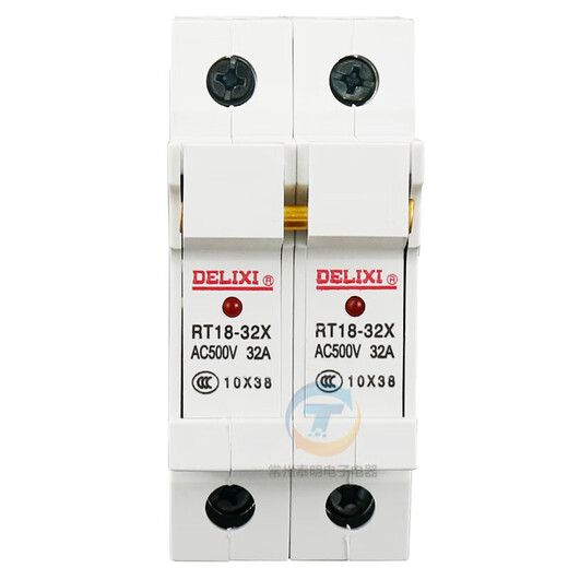 Fuse core fuse RT18-32 1P base 10x38mm fuse base with light 2P 3P RT18-125X2P base