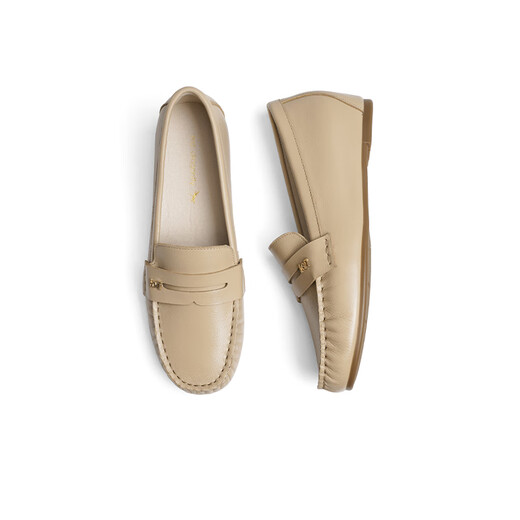 
Red Dragonfly Mother Single Shoes Women's Spring Comfortable Commuter Soft Sole Comfortable Women's Shoes Casual Light Mouth Single Shoes WTB14140 Apricot 35