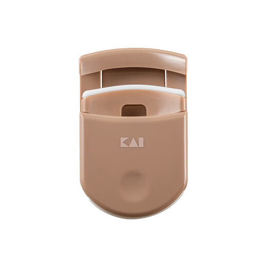Kaiyin imported from Japan, portable eyelash curler, long-lasting curling without pinching eyelids (Latte), online exclusive