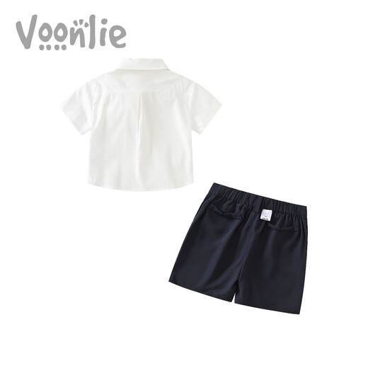 
Fanliboys college style suit summer clothes children fashionable children's clothes baby gentleman thin two-piece set summer