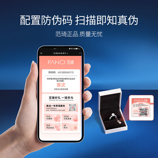 Fanci (Fanci) loves one carat moissanite engagement ring, silver jewelry, birthday engagement, birthday confession gift for girlfriend and wife, 1 carat matching ring