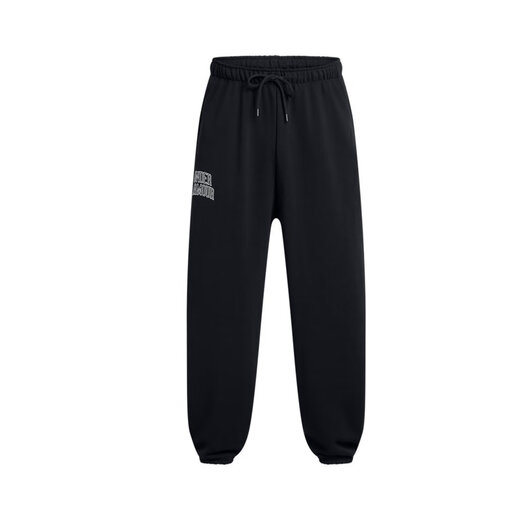 UNDERARMOR Icon men's high weight cotton loose sports casual trousers 1386551 black 001 XL