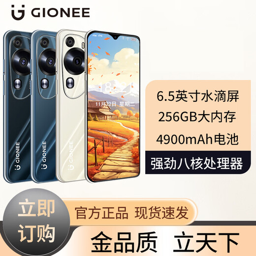 Gionees neue 256 GB Octa-Core Milliamp Lange Akkulaufzeit 4G Full Network Connection Dünne und billige große Bildschirmspiele E-Sport-Schüler und die älteren 100 Yuan Smartphone Fantasy Night Black 8 Core + 128 GB