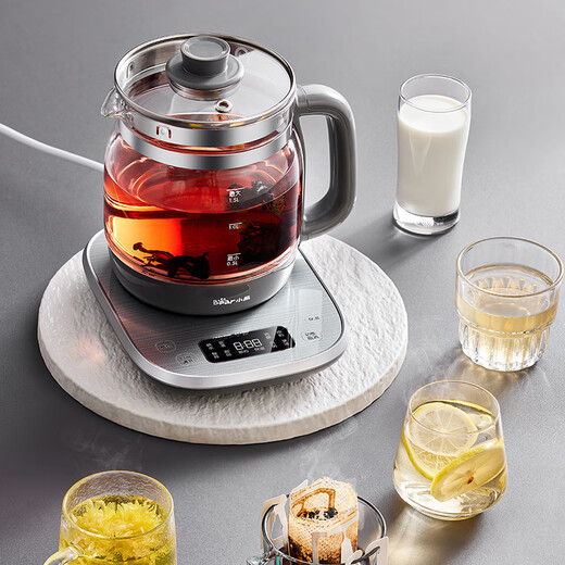Bear Health Pot 1.5L Household Tea Maker Teapot Multi-stage Adjustable Insulation Flower Teapot Kettle Upgraded Thickened Panel YSH-E15J5 1.5L