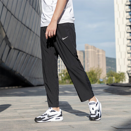 
Nike (NIKE) black straight trousers men's quick-drying breathable sports pants loose jogging casual pants FB7491 black/DM6627-010 moisture-absorbing and sweating Quick-drying M 120-130Jin[Jin equals 0.5 kg]