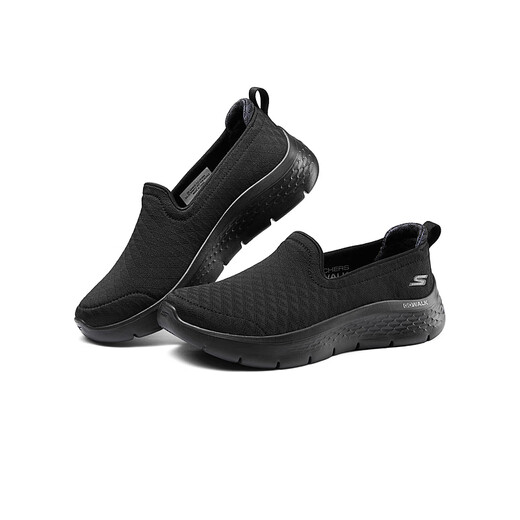 
Skechers women's shoes 2025 spring and summer new skechers comfortable lightweight casual shoes wear-resistant outsole 125 years 825 all black/BBK 36