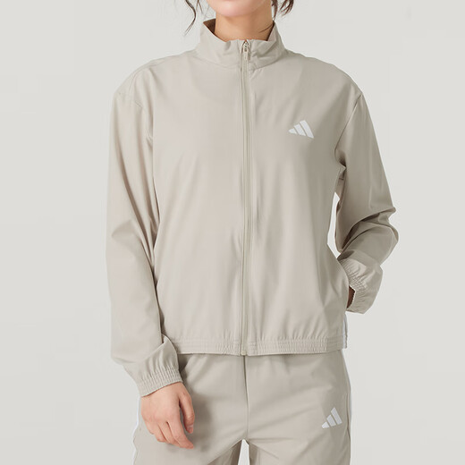 阿迪达斯 （adidas）女装套装秋季新款运动服立领夹克外套上衣休闲裤束脚长裤 两件套 JE6173+JD6522/梭织 M/165