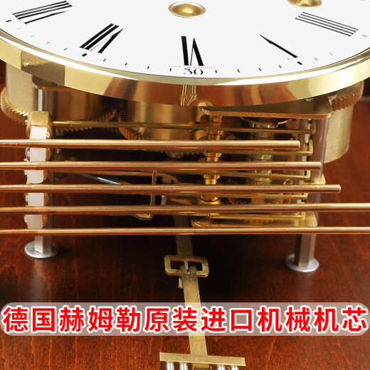 Hermle Clocks赫姆勒时钟实木机械挂钟客厅欧式装饰钟表五音簧打点报时表挂墙 MW70581-030341