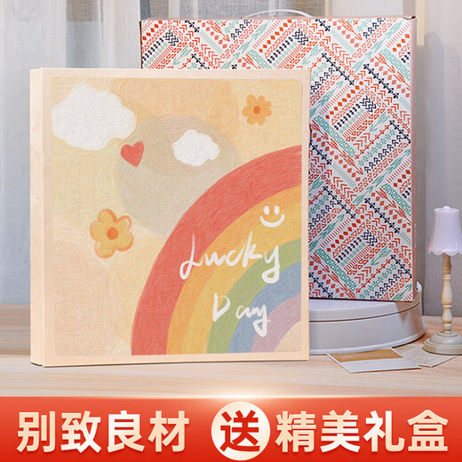 相册大容量纪念册插页5寸6寸7照片收纳家庭宝宝儿童情侣影集相薄 面朝太阳 【送礼盒】混装567810寸694张【标准/塑封可