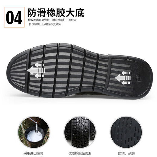 老爷车皮鞋男牛皮商务休闲软皮皮鞋软底防滑中老年一脚蹬爸爸鞋子男 LYC9901黑色[单鞋款] 42