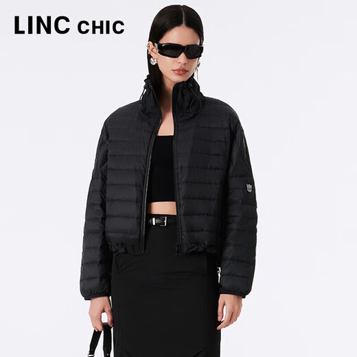 Jin Yujie Spring and Autumn Lightweight Down Jacket Women's Short Loose Stand Collar Light Warm Simple Jacket Y23301016