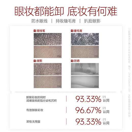 Jiaorunquan light muscle cleansing cleansing balm sample travel size 2ml*3 pieces for gentle and deep cleansing of eyes, lips and face