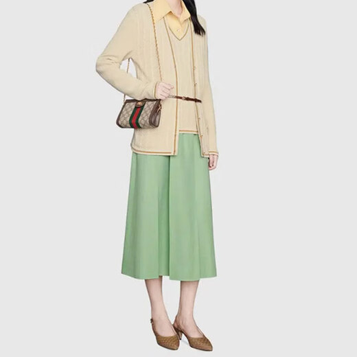 Gucci (Gucci) Bolsa de cadena Ophidia Retro Retro Old Canvas Bolshutch Bagbody Bolshody Bolsas de mujer Blanco 602676-K05NB-9794 Longitud 19*Ancho 6*Altura 14cm