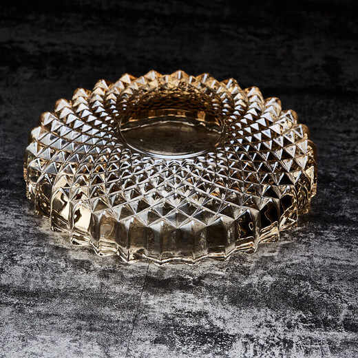 Green apple gift box glass ashtray grand luxury ashtray rich gold