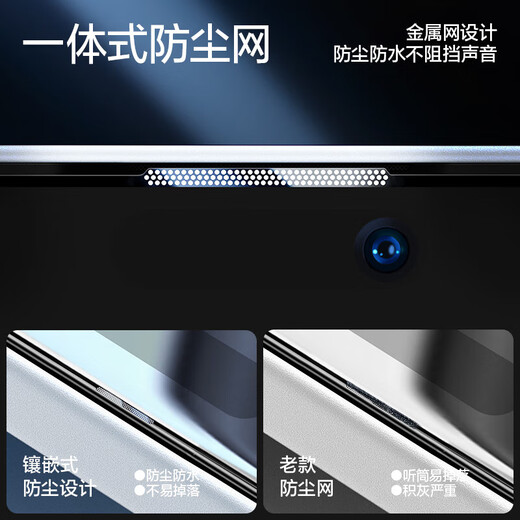 闪魔适用于iphone15系列钢化膜 苹果手机保护膜高清防爆强抗指纹灵敏全覆盖无尘仓秒贴一体防尘膜 15【高清防尘膜*2片装|听筒防尘】