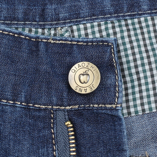 Herbst E-School-Jeans Männer junge und mittlere Taille mit hoher Taille.