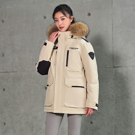 Tambor down jacket for men and women, short fur collar parka thickened warm jacket TF236579 Luoying meters 165