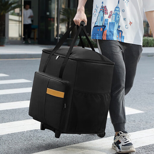 BUBM desktop computer bag host bag GeekPro/Lingyue e-sports gaming chassis 27-inch monitor keyboard and mouse preparation peripheral storage box Removable universal wheel pull rod model