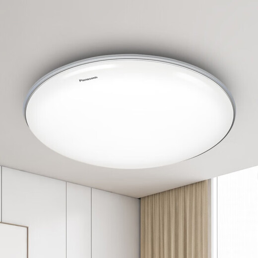Lámpara de techo de techo de led Panasonic sala de estudio de la habitación del techo de la lámpara de techo de la lámpara de entrada del corredor lámpara de techo del corredor lámpara de techo simple borde plateado redonda 18w hhxc1048l