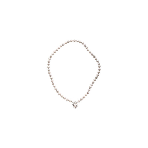 French freshwater pearl necklace light luxury niche design high-end love OT buckle sterling silver clavicle chain wholesale pearl necklace 925 silver