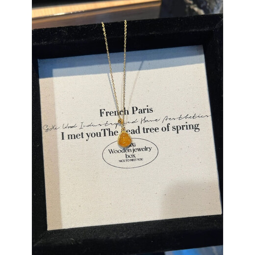 Tingyun natural amber Buddha necklace Maillard beeswax clavicle chain Maitreya Buddha smile pendant for men and women big belly Buddha Buddha necklace