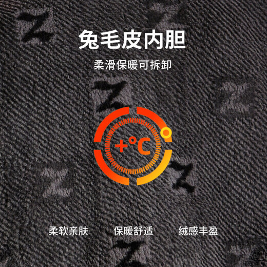 安东尼奥【兔毛皮内胆】长款山羊绒羊毛呢大衣男皮草尼克服外套派克服