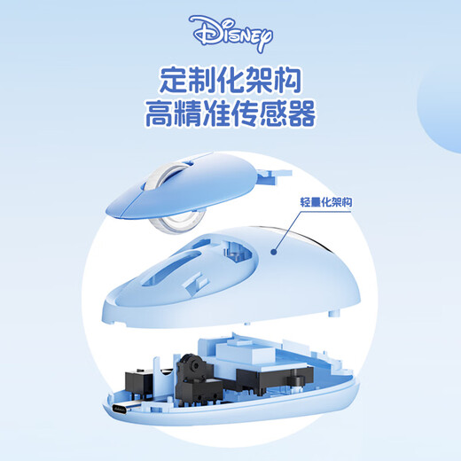 Ratón Bluetooth inalámbrico Disney (DISNEY) para niñas, modo dual compacto, recargable, oficina ergonómica, silencioso, atractivo, sensación cómoda, adecuado para computadoras portátiles, iPads, tabletas, sonido ligero, Marycat-beige, modo dual Bluetooth/batería de duración ultralarga/sensación cómoda