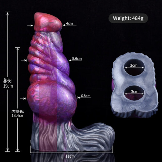FAAK Spezialförmige Deckhund-Knoten-Wolfspraces Falsch Vaginaldurchmesser Verschleiß Phantom Full Serie Männlich Penis Universal Anal Plug N-Pt5155 M Hohldecke