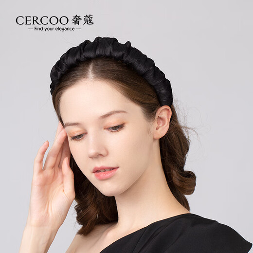 Cercoo cherry woven handmade simple high-ceiling temperament high-end wide hair hoop hairpin headband headband for women as a gift for girlfriend