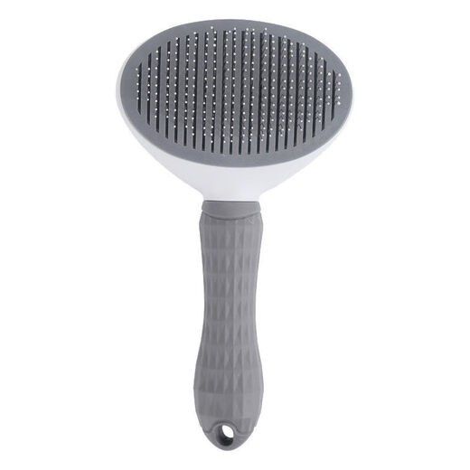 Yuan cat comb combing brush cat hair remover cat hair remover needle comb dog comb pet supplies gray fine needle comb - upgraded TPR soft handle