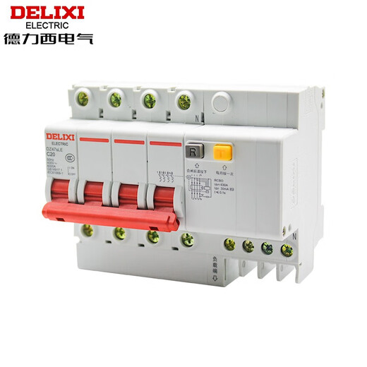 DELIXI ELECTRIC 4P leakage circuit breaker DZ47SLE protector 32A leakage 63A 4p