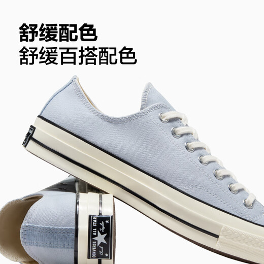 Converse Official 1970er Frühling Frühling Neue Männer und Frauen Sport Low-Top-Leinwandschuhe Cloud Blue Grey Blue A06522C A06522C 41
