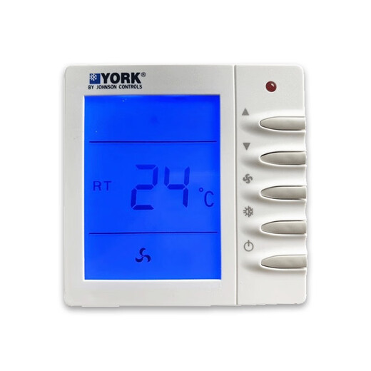 YORK York water central air conditioning thermostat LCD wire-controlled three-speed switch fan coil panel TMS-2000DB cooling and heating type