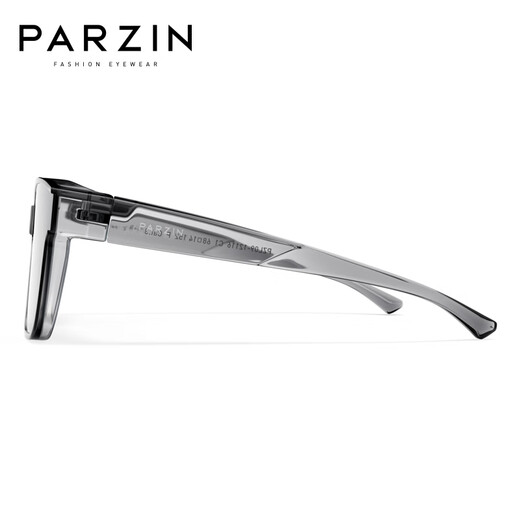Parzin polarisierte Sonnenbrille für Männer und Frauen Fan Chengcheng gleicher Stil Leichtes tragbares Myopia -Spiegel Fahren Sonnenschutz Sonnenbrillen PZ12116 Transparent Grey