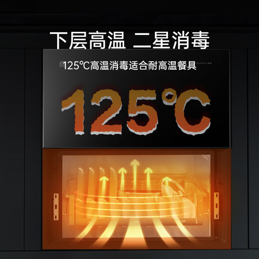 Rongsheng Disinfection Cabinet Household Embedded Kitchen Tableware Disinfection Cupboard High Temperature Drying and Disinfection 100L National Subsidy RX02E(S)