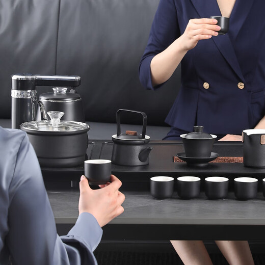 Shangyanfang tea set with tea tray all-in-one fully automatic high-end home office tea table kung fu tea making set complete set