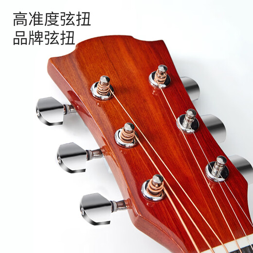 Guitarra de guitarra de pájaros de acacia guitarra de 40 pulgadas para principiantes guitarra para principiantes negros