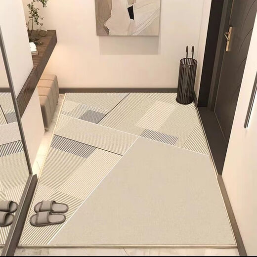 Shansui entrance floor mats, door carpets, door mats, home door mats, light luxury, customizable cut-out entrance, water-absorbent and non-slip Bruman 60*90cm 6th generation thickened Belgian velvet