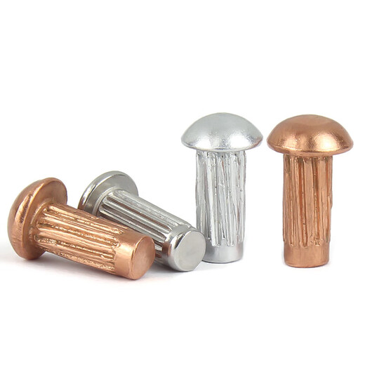 Jinchao GB827 aluminum stainless steel knurled aluminum rivets copper nameplate solid rivets M2.5M3M4M5 M2*5 (100 pieces) copper