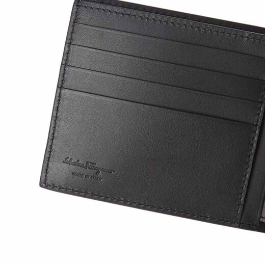Ferragamo Herren Cowhide Card Case Kurzklapper Brieftasche Valentinstag Geschenk 66a0930686585
