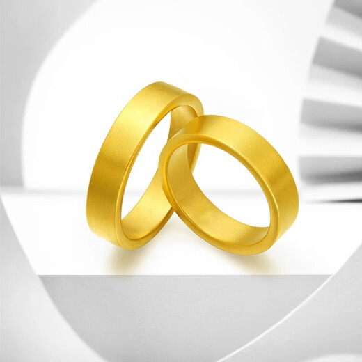 Fat Donglai's same style gold-plated silver ring 999 Fuhui gold men and women pair ancient method inheritance Fuhui ring No. 25