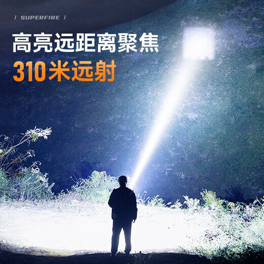 
SupFire (SupFire) RX21 strong light flashlight zoom ultra bright long-range long-range light illuminates the Cialis Monkey Army outdoor cyclist special light