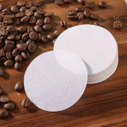 Brangdy round powder bowl coffee filter paper Moka pot secondary water filter paper Italian coffee machine handle special 58mm universal 60MM Moka pot filter paper 200 pieces two boxes + free storage box