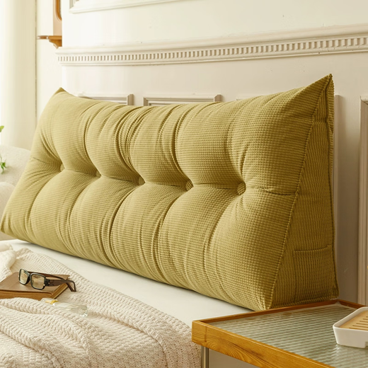 Nanjiren (Nanjiren) Bedside Cushion Soft Pack Double Crystal Velvet Long Pillow Pillow Large Backrest Internet Popular Back Pillow Back Cushion Corn Velvet Triangle - Morning Mist Green Length 60* Width 20* Height 50cm Nanjiren (Nanjiren) Bedside Cushion Soft Pack Double Crystal Velvet Long Pillow Pillow Large Backrest Internet Popular Back Pillow Back Cushion Corn Velvet Triangle - Morning Mist Green Length 60* Width 20* Height 50cm