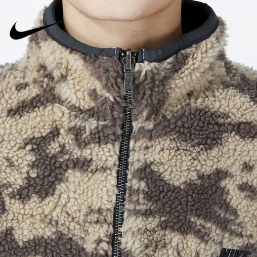 耐克（NIKE）男装新款SB滑板运动服摇粒绒保暖休闲翻领夹克外套 DQ4885-010 S