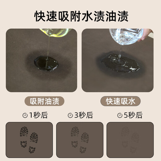 
Kitchen floor mat 2025 new anti-slip, oil-resistant, wipeable carpet Diatom mud water absorption pad L-type special foot pad Cute Panda-16761 50cm*120cm [Seven days no reason to return and exchange]