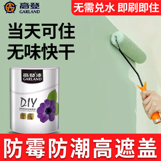 Gordon Innenwand Latexfarbe Reparatur Farbe Innenhautwandflecken Entfernung Abdeckung Renovierung Selbstmissende farbige Schale Farbe Beschichtung Kakaogeistmilch (1392) 0-1l