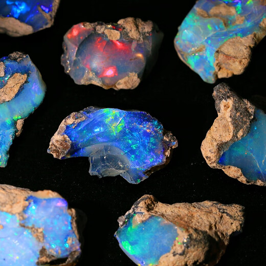 Opal stone raw stone natural l African dry blue opal raw opal crystal color treasure mine xt21